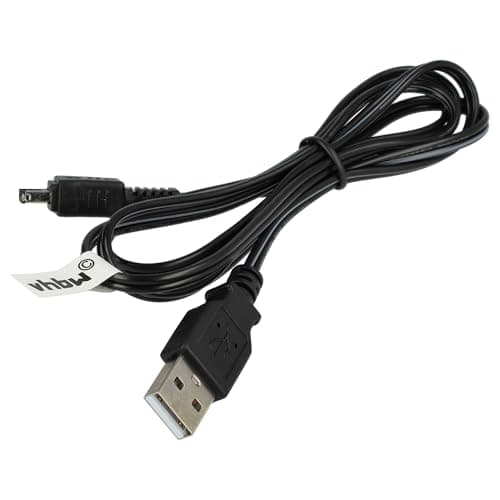 Image of vhbw USB Cable Charger compatible with Canon Legria HF R38, HF R36, HF R806, HF R78, HF R706, HF R76 Video Camera, Camcorder Black
