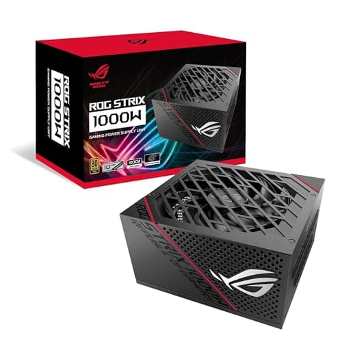 Image of ASUS ROG Strix 1000W Gold PSU, Power Supply (ROG heatsinks, Axial-tech fan design, dual ball fan bearings, 0dB technology, 80 PLUS Gold Certification, fully modular cables, 10-year warranty)