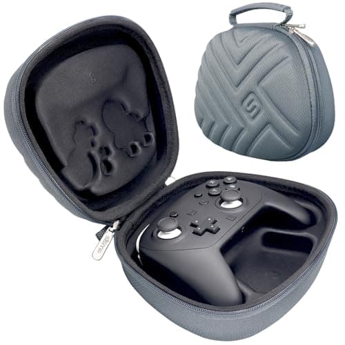 Image of sisma Carry Case Compatible with Nintendo Switch & Switch 2 Pro Controller (2025), Hard Shell Travel Protective Case Portable Carrying Bag -Grey Special Edition