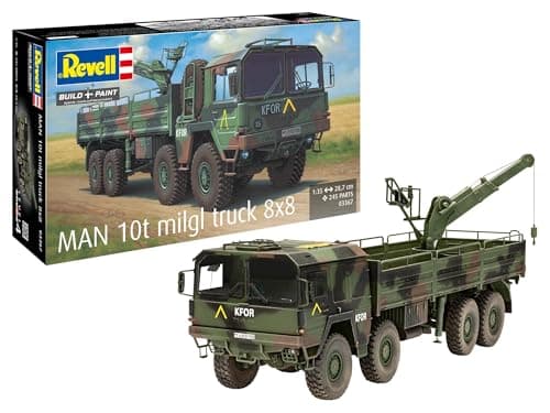 Image of Revell 03367 Man 10t milgl 8x8 Truck 1:35 Scale - Unbuilt/Unpainted Plastic Model Kit
