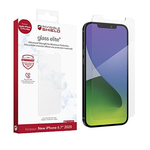 Image of ZAGG InvisibleShield Glass Elite+ for the Apple iPhone 12 Pro Max (Screen)- Anti-microbial, Impact Protection, Smudge Free, Scratch Resistant