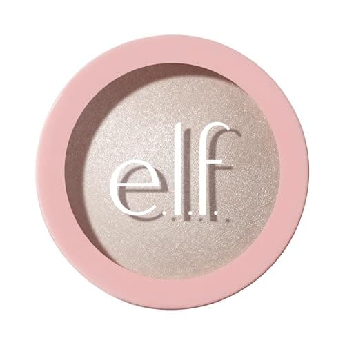 Image of e.l.f. Halo Glow Silky Powder Highlighter, Long-Lasting Luminous Face Finish, Cake-Resistant with Micro-Shimmer, Vegan & Cruelty-Free, Soft Pearl Era