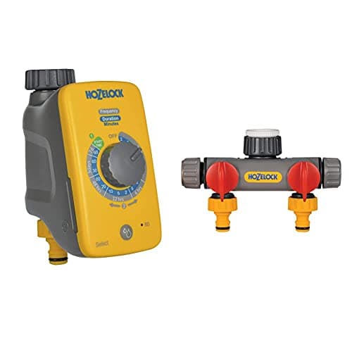 Image of Hozelock Ltd Hozelock Select Controller Water Timer, Standard & 2252 0000 2-Way Tap Connector