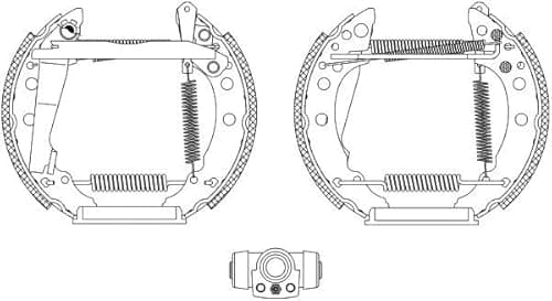 Image of TMD Friction Services 84018202 Brake Shoe Set
