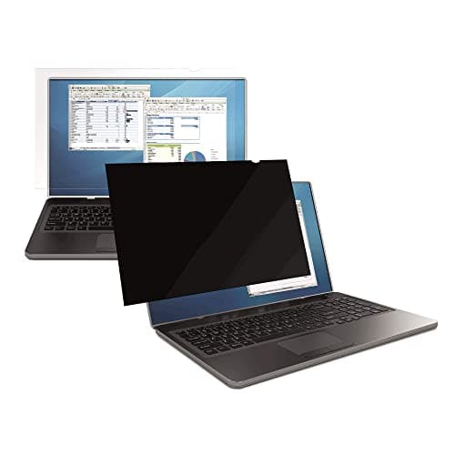 Image of Fellowes PrivaScreen Privacy Filter & Screen Protector for 14 inch Laptops 16:9 Widescreen - Easy to Install and Remove with Quick Reveal Tabs, Black
