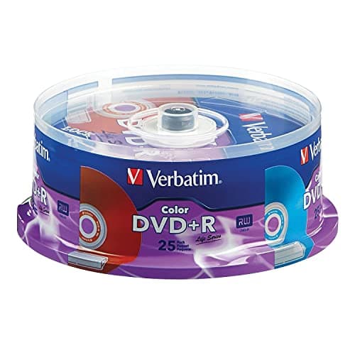 Image of Verbatim 4.7Gb 16X Color DVD+R Spindle, 25/Pack