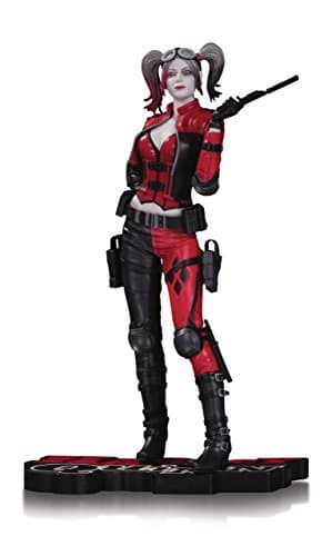 Image of DC Comics OCT160338 Injustice 2 Harley Quinn Red White and Black Statue