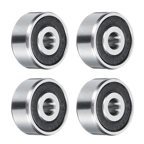 Image of sourcing map 1601-2RS Deep Groove Ball Bearing, 4pcs 3/16" x 11/16" x 5/16" Hign Carbon Chrome Steel Z2 Double Rubber Sealed Bearing (P6)