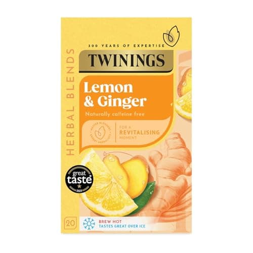 Image of Twinings Flavoured Tea - 80 Biodegradable Bags (Multipack of 4 x 20) | Caffeine-Free Herbal Tea with Zesty and Spicy Flavor | Refreshing and Soothing Beverage