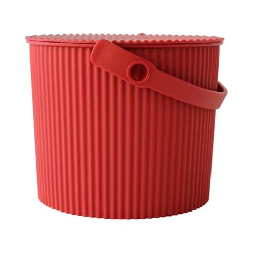 Image of Hachiman Omnioutil Storage Bucket & Lid Small Red