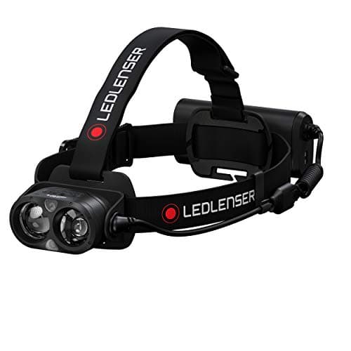 Image of Ledlenser H19R Core Headlamp LED, 3500 lumens, rechargeableer Lithium battery, red light, waterproof IP67, Constant Light, long distance beam 300m, Fusion Light, USB magnetic charging cable, Headlamp