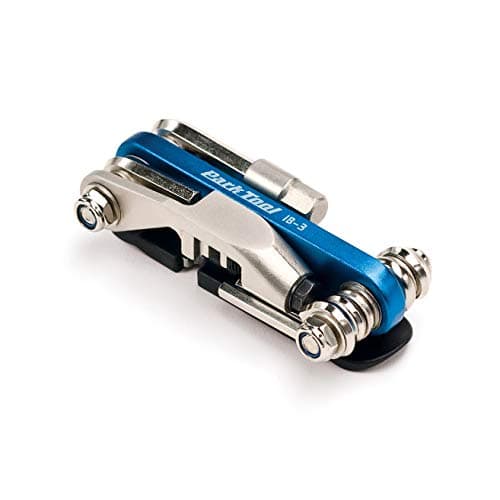 Image of Park Tool IB-3 I-Beam Mini Fold-Up Hex Wrench Chain Tool Screwdriver and Star-Shaped Wrench Set Tool, Silver