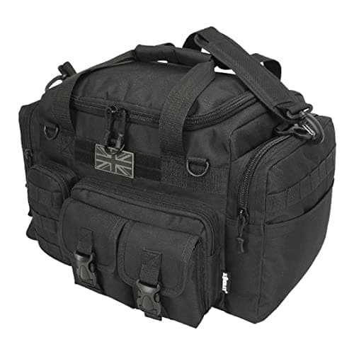 Image of Kombat Tactical *New Saxon 35 Litre Holdall Black - Police Security Special Forces Car Patrol Bag Kit Pack