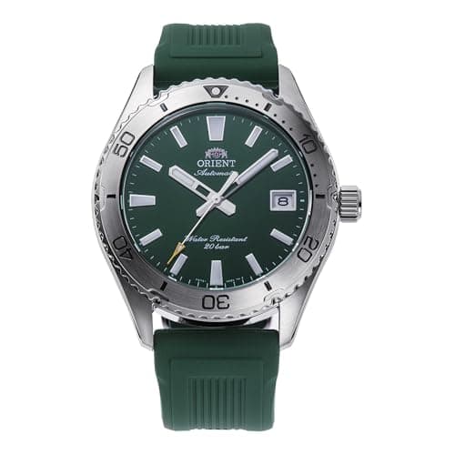 Image of Orient Sports Mako 40 mm – AC0Q Men's Automatic Manual Winding Waterproof Watch, Silicone Green, Sporty