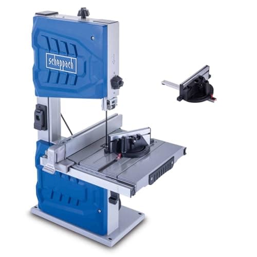 Image of Scheppach HBS261 Bandsaw | 550W | 120mm Cut Height | 2 Speeds | Tilting Table | Rip & Angle Fence | Inc. Mitre Gauge