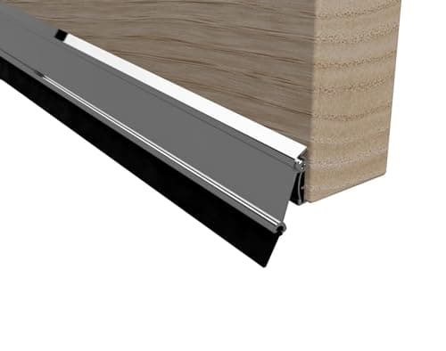 Image of Stormguard Automatic Drop Down AT3 Rubber Door Bottom Draught Seal 914mm Wind Rain Water and Weather Proofing (Silver)