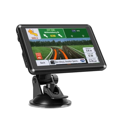 Image of GPS Navigator,5 inch Touchscreen GPS Navigation for Car, Truck, RV,with Traffic information, 2025 Europe Map, Lifetime Free Updates, Real Voice Turn Direction Guidance, Speed Camera Alert