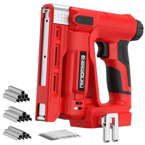 Image of 20V Cordless Nail Gun for Milwaukee M18-2-in-1 Brad Nailer & Crown Stapler, Works with All M18 Batteries, Includes 800 Nails/Staples for DIY & Professional Use