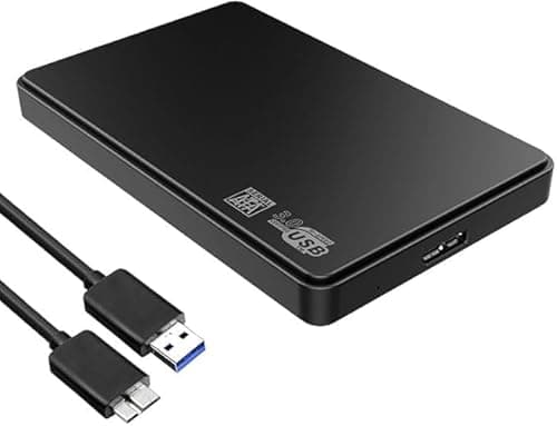 Image of Multibao 2.5" Hard Drive Enclosure SATA HDD/SSD Caddy Case To USB 3.0 For LAPTOP DVR External Black Enclosure Box