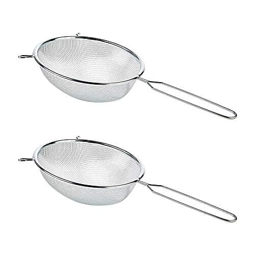 Image of Chef Aid Stainless Steel Rust Proof Strainer 20.5cm Diameter (Pack of 2)
