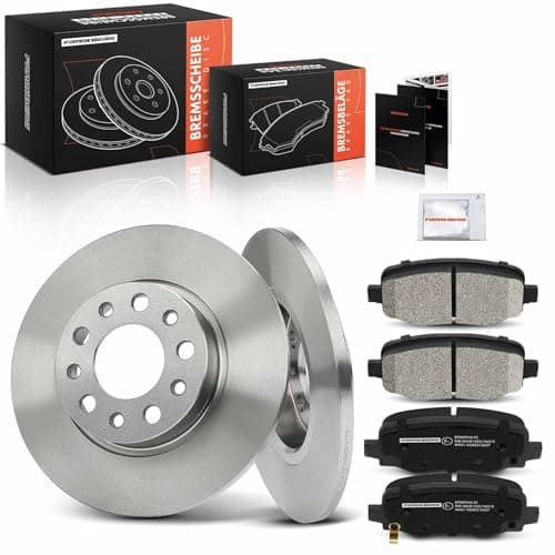 Image of Frankberg Brake Kit incl. 2x Brake Disc + 4x Brake Pad Rear Compatible with 500X 334 Renegade SUV B1 BU BV Replace# 77367417,77367145