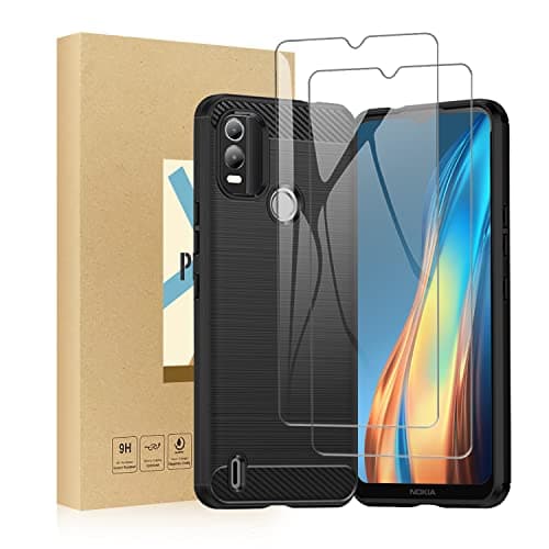 Image of SCL Case for Nokia C21 Plus Case and Screen Protector for Nokia C21 Plus Case and Screen Protector Nokia C21 Plus Tempered Glass [2 Pack] + Cover, Anti-Scratch TPU Protective Cover, Anti-Fingerprint