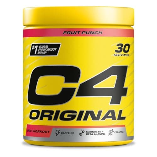 Image of C4 Original Beta Alanine Sports Nutrition Bulk Pre Workout Powder for Men & Women | Best Pre-Workout Energy Drink Supplements | Creatine Monohydrate | Fruit Punch | 30 Servings