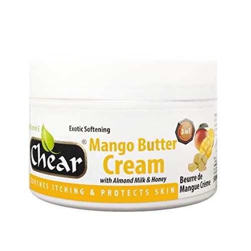 Image of Chear Mango Butter Cream 500ml with Almond Milk & Honey - Solid Formula - Soothes Itching & Protects Skin