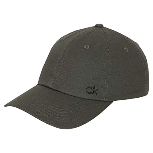 Image of Calvin Klein Mens Classic Cotton 6 Panel Cap - Khaki - One Size