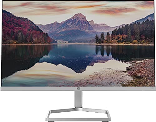 Image of HP M22f Monitor - 21.5 Inch Screen, Full HD IPS Display, 75Hz, 5ms Response Time, VGA, HDMI 1.4, Silver/Black