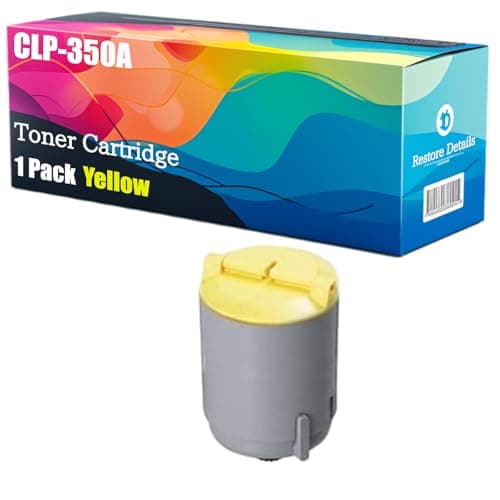 Image of High Yield CLP-350A CLP-K350A CLP-C350A CLP-M350A CLP-Y350A Toner Cartridge Compatible for Samsung CLP-350 CLP-350N Printer, Unleash High-Definition Printing, Achieving 4000 Pages (Yellow)
