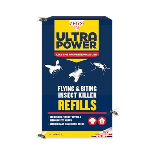 Image of Zero In Ultra Power Flying & Biting Insect Killer Refills – 10 Pack for Continuous Insect Protection, Compatible with Zero In Devices, Yellow