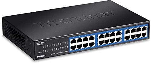 Image of TRENDnet 24-Port Unmanaged Gigabit GREENnet Desktop Metal Switch, Ethernet Splitter, Fanless, 48 Gbps Switching Fabric, TEG-S24DG