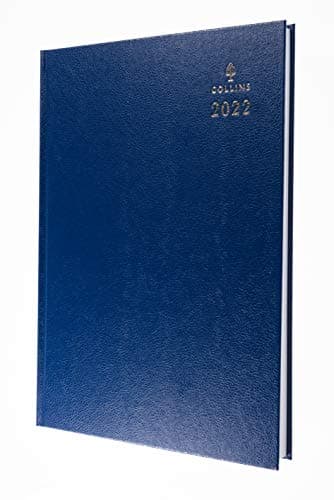 Image of Collins Desk A4 Day to a Page 2022 Diary - Blue