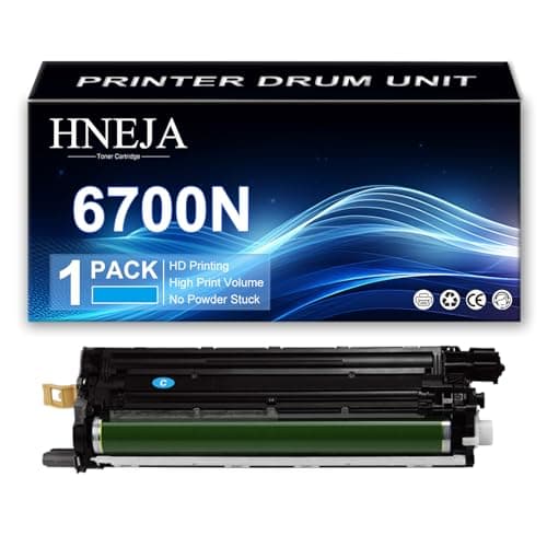 Image of HNEJA 6700N Drum Unit, Compatible 108R00974 108R00971 108R00972 108R00973 Imaging Unit for Xerox Phaser 6700DN 6700DT 6700DX 6700N Printer,Cyan-1 Pack