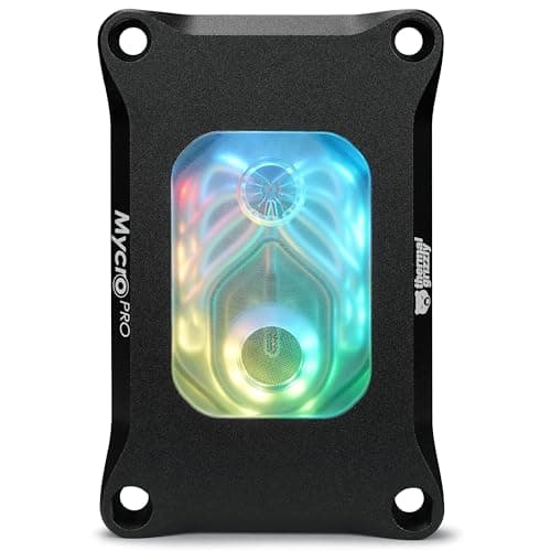 Image of Thermal Grizzly Mycro Pro RGB - CPU AMD AM5 Waterblock Also fits AM4 - G1/4 High Performance Liquid Cooling Block, Precision-Machined Nickel-Plated Copper Cold Plate, 0.2 mm Microfins and Filter