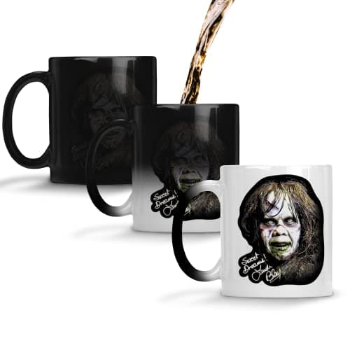 Image of SmartyPants The Exorcist Ghost Mug Tea Coffee Cup - Classic Horror Thriller Scary Supernatural Halloween Ouija Board Demonic Spirit Film Movie Cinema Gift Present (Colour Changing Prime)