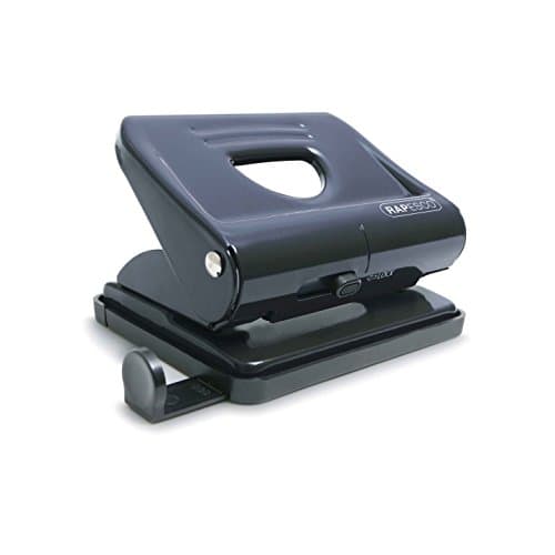 Image of Rapesco PF820MB1 820 2-Hole Metal Punch, 22 Sheet Capacity, Black