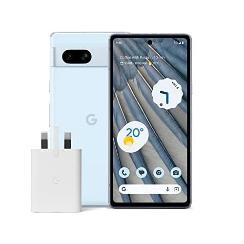 Image of Google Pixel 7a and Pixel 30W Charger Bundle – Unlocked Android 5G Smartphone with Wide-Angle Lens and 24-Hour Battery - Sea (Amazon Exclusive)