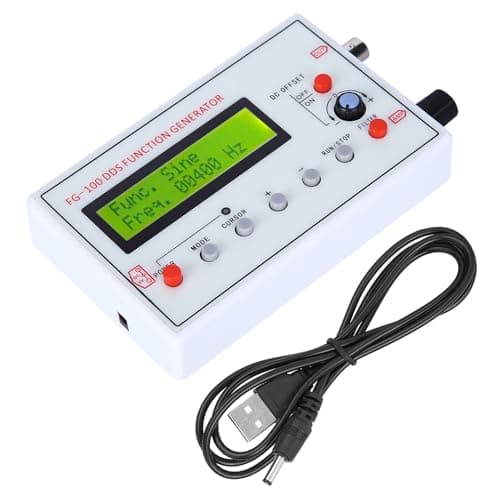 Image of DDS Generator FG‑100 DDS Function Generator Sine Frequency Counter Source Meter DDS Counter Function Generator DC Power Supply, 1Hz-500kHz Frequency Range