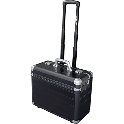 Image of Alumaxx Pilotenkoffer Discovery, Trolley aus Aluminium, Rollkoffer Schwarz, Businesstrolley, Aktenkoffer Pilot Case, 48 cm, 34 liters, Black (Schwarz)