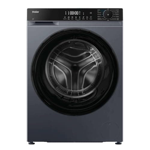 Image of Haier X Series 5 Washing Machine, 13kg, 1400 rpm, A-20 percent Energy Class, 15 Programmes, Smart AI Cycle, Smart Dual Spray, Graphite-Black Door, 64x60x85 cm -HW130BP14357GUUK
