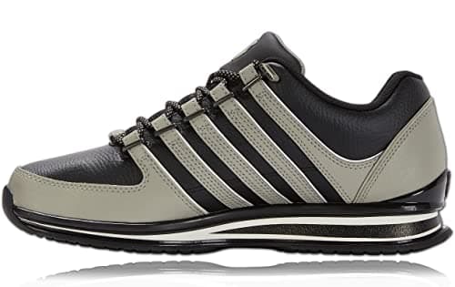 Image of K-Swiss Men's Rinzler Sneaker, Blk London SNW Wht, 9.5 UK