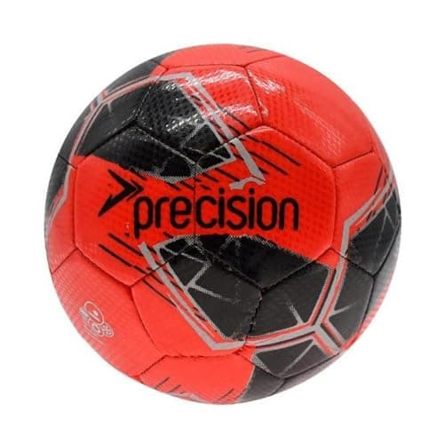 Image of Precision Fusion High Performance Midi Football, Durable, Machine Stitched TPU, 2mm EVA Lined, Lightweight 220g, Black, Official Ball Size 2