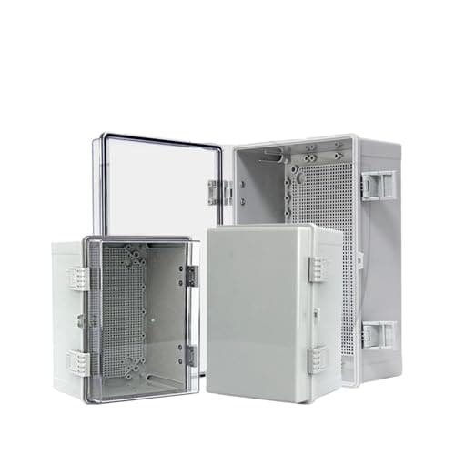 Image of IP66 Waterproof Transparent ABS Plastic Enclosure Outdoor Power Distribution Junction Box Electronic Instrument Case(220x170x110mm,Grey cover)