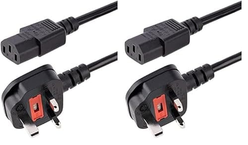 Image of StarTech.com 10ft (3m) UK Computer Power Cable, 18AWG, BS 1363 to C13, 13A 250V, Black Replacement AC Power Cord, Kettle Lead/UK Power Cord, Power Supply Cable, TV/Monitor Power Cable (PXT101UK3M)