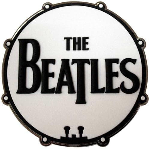 Image of The Beatles Drum Logo Fridge Magnet One Size