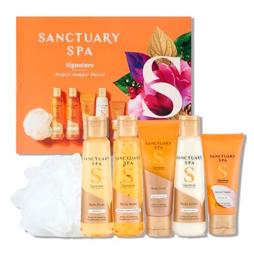 Image of SANCTUARY Spa Signature Perfect Pamper Parcel – Luxury Bath & Body Gift Set for Women with Body Wash, Lotion & More – Relaxing Spa Gift for Her, Ideal for Birthday, Christmas or Self Care
