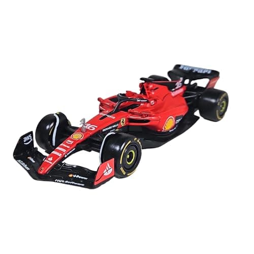 Image of Bburago Formula 1 F1 FERRARI SF-23 Race Car (Leclerc #16) - 1:43 Scale - Incredibly Detailed Die-Cast Replica Collectible Model Vehicle, Red