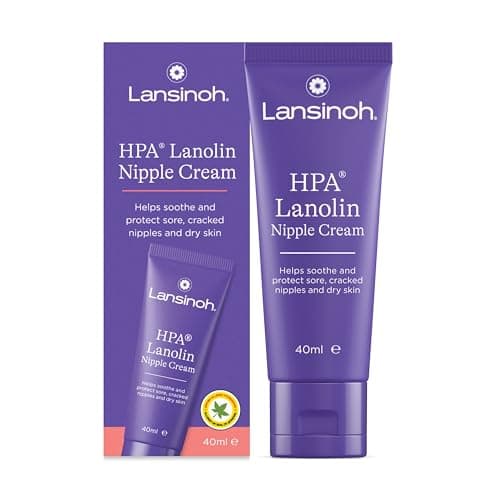 Image of Lansinoh HPA Lanolin Nipple Cream - 40ml - Sore Nipples Cracked Skin Breast Feeding 100% Natural Hypoallergenic Tasteless & Odourless BPA BPS-free Breastfeeding Hospital Bag Maternity Essentials